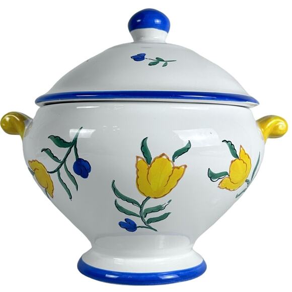 Mikasa CANTAGALLI Soup Tureen Hand Painted Italy Excellent Condition New w/Tags! - Picture 3 of 10
